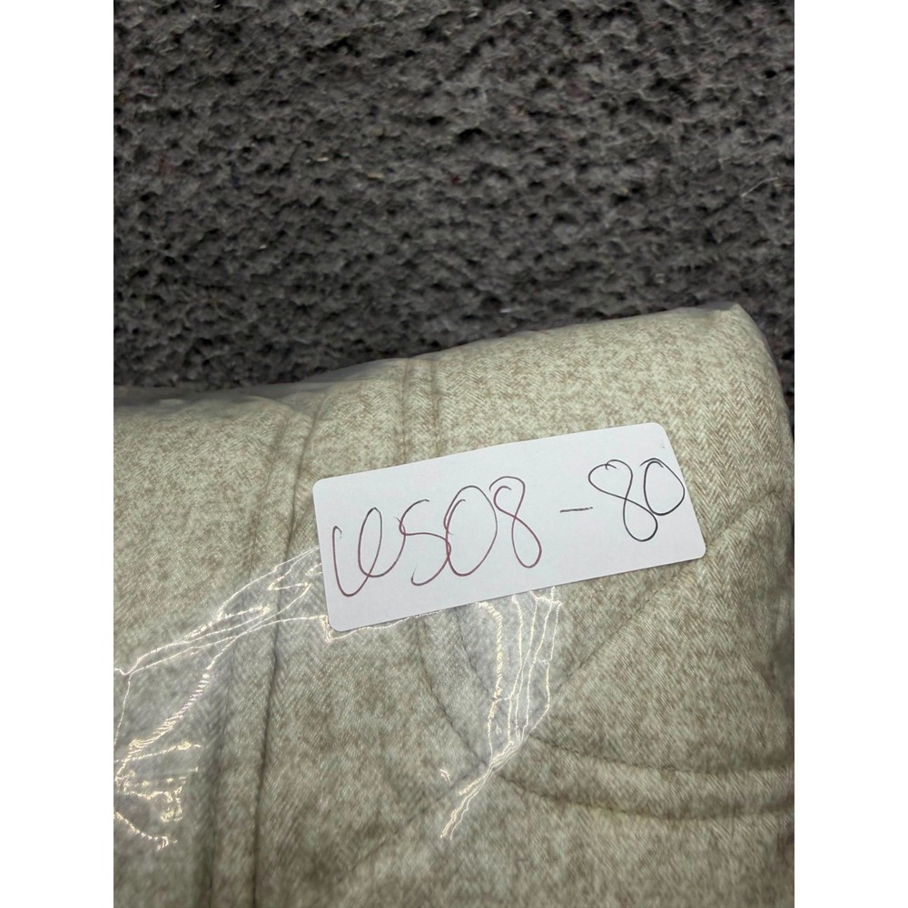 Barbour Langstone Quilted Puffer Jacket Faux-Fur Collar Stone White Size 10 - Picture 14 of 14